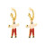 Kansas City Shirtless Celebration Huggie Hoop Earring
