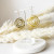 Raw Brass Rose Dangle Earrings - Brass