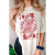 Champagne Queen of Hearts Oversized Graphic Tee - Natural