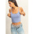 Basic Cropped Cami - Pale Indigo