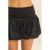 Chic Embossed Floral Mini Skirt - Black