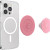 Pop Socket Mag Safe Phone Grip - Aluminum Moire Putty