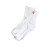 Carly Rae KC Ruffle Socks - White w/ Red