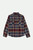 Brixton Men's Bowery Flannel - Mood Indigo / Port / Saffron