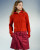 Obey Glenda Hood Zip Sweater - Tomato