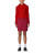 Obey Glenda Hood Zip Sweater - Tomato