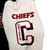 JH Designs Kansas City Chiefs Reversible Varsity Jacket - Black/White
