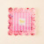 Square Scalloped Acrylic Frame - Confetti Pink Square Scalloped Acrylic Frame - Confetti Pink