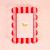 The Darling Effect Rectangle Scalloped Acrylic Frame - Peppermint Stripes The Darling Effect Rectangle Scalloped Acrylic Frame - Peppermint Stripes
