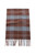 David & Young Cashmere Feel Muffler Scarf - Brown/Light Blue