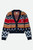 Brixton Winter Racing Cardigan - Multi Racing Stripe