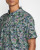 RVCA Botanical Short Sleeve Button Up Shirt -Garage Blue