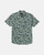 RVCA Botanical Short Sleeve Button Up Shirt -Garage Blue