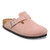 Birkenstock Narrow Fit Boston Suede Leather Clog - Pink Clay