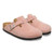 Birkenstock Narrow Fit Boston Suede Leather Clog - Pink Clay