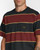 RVCA Dayshift Stripe Short Sleeve Tee - Pirate Black