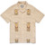 Howler Bros Guayabera Short Sleeve Button Up Shirt - Temple Tracks / Oatmeal