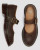 Dr Marten's Mary Jane Flower Shoe - Crazy Horse Dark Brown