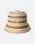 Kangol Resort Stripe Lahinch Bucket Hat - Rustic Caramel Multi