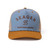 Seager Branded Trucker Snapback Hat - Blue / Tan