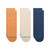 Stance Icon Quarter 3-Pack Socks - Mango