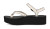 Teva Women's Flatform Sandal Slim - Coconut Milk/Black