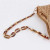 AC.CITY Solid Color Straw Shoulder Bag with Tortoiseshel Chain - Camel