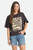 Brixton Women's Poolside Boxy Crew Tee - Washed Black