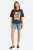 Brixton Women's Poolside Boxy Crew Tee - Washed Black