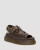 Dr Marten's Dunnet Flower Full Grain Leather Sandals - Kelp Brown