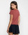 RVCA Don't Care 411 Tee - Madder Brown