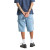 Brixton Builders Carpenter Baggy Short - Washed Blue Denim