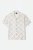 Brixton Bunker Slub Men's Woven Shirt - Off White/Blue Tile