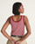 Vans Lilly Stripe Tank Top - Poppy Ember Red