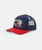 Brixton Cherryland Net Pluss MP Trucker - Navy/Red