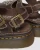 Dr Marten's Dunnet Flower Full Grain Leather Sandals - Kelp Brown