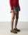 Dr Marten's Mary Jane Flower Shoe - Crazy Horse Dark Brown