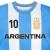 Officially Licensed Argentina Lionel Messi Game Day Tee - Light Blue