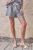 Urban Daizy Linen Drawstring Shorts - Navy Stripe