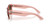 Ray-Ban Mega Wayfarer II Sunglasses RB0823S - Transparent Pink / Light Brown Gradient Black