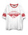 Junk Food Clothing Kansas City Chiefs Oversized Striped Ringer Tee - Vintage White