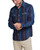 Howler Bros Dust Up Denim Snapshirt - Driver stripe Eggplant