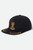 Brixton Covall Snapback - Black