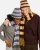 Kangol Fuzzy Stripe Beanie - Grounding Grey