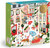 Galison Merriest Village Puzzle – 1000 Piece Foil Puzzle Featuring Holiday Village Celebration Artwork
