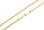 Blackjack Men's Jewelry Men's 3mm Stainless Steel Rope Chain Necklace - Gold