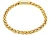 Blackjack Men's Jewelry Men's Stainless Steel Rounded Franco Magnetic Link Chain Bracelet - Gold