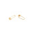 Kris Nations Safety Pin Hoop Earrings - 18K Gold Vermeil