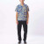 Obey Connect Woven Short Sleeve Shirt - Irish Cream Multi
