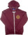 Bunker KCMO Zip Hoodie - Heather Maroon